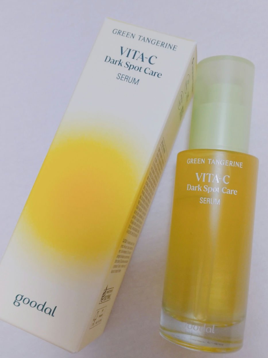 グリーンタンジェリン ビタC ダークスポットケアセラム/goodal/美容液を使ったクチコミ（1枚目）