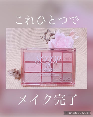 シェード アンド シャドウ パレット 03 SCOOP OF SHADE/CLIO/アイシャドウパレットを使ったクチコミ（1枚目）