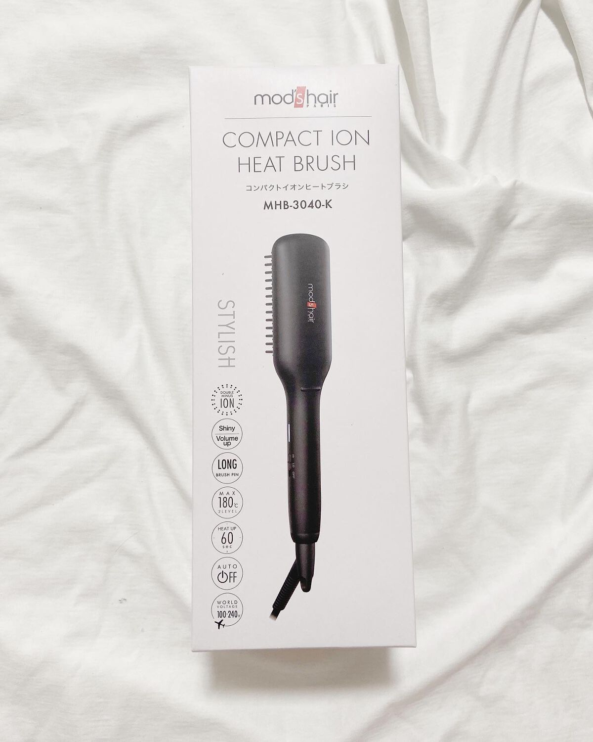 スタイリッシュ コンパクトイオンヒートブラシ MHB-3040-K/mod's hair/ヒートブラシを使ったクチコミ（2枚目）
