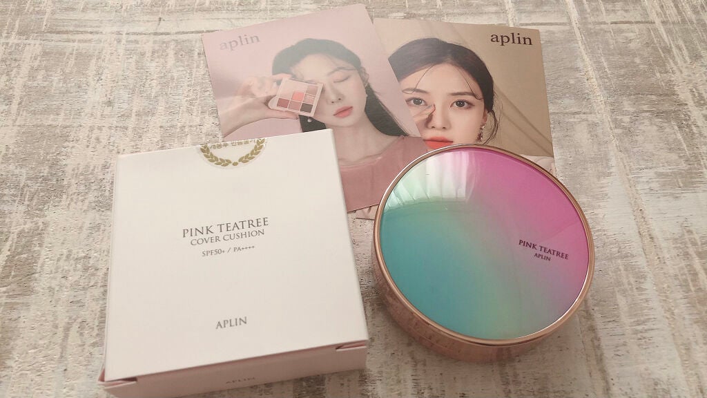 ピンクティーツリーカバークッション/APLIN/クッションファンデーションを使ったクチコミ(2枚目)
