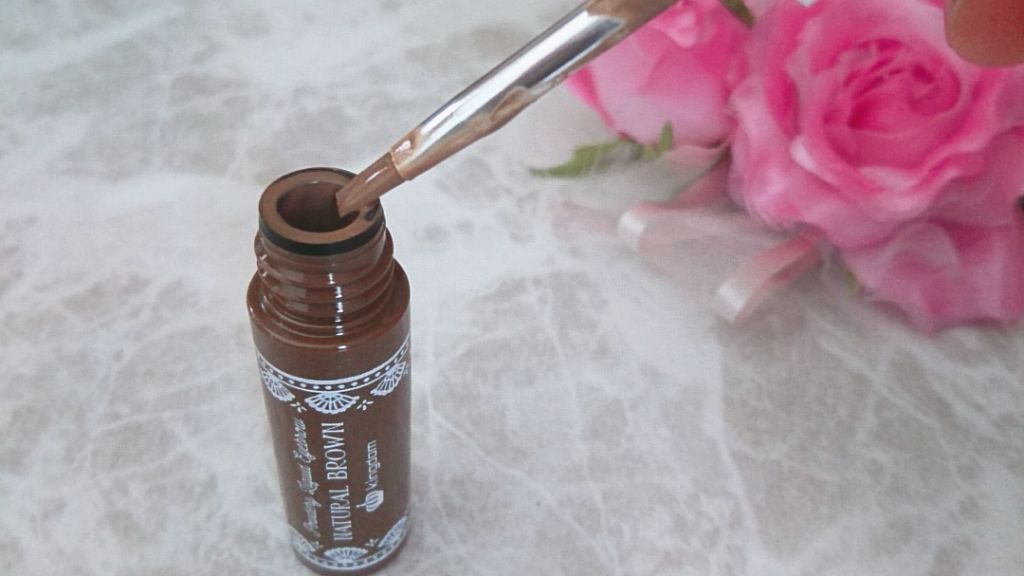 パウダリーリキッドアイブロウ ナチュラルブラウン/キングダム/リキッドアイブロウを使ったクチコミ（2枚目）