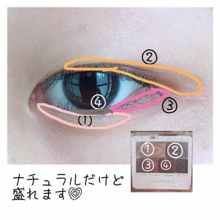 パーフェクトマルチアイズ/キャンメイク/アイシャドウパレットを使ったクチコミ(2枚目)