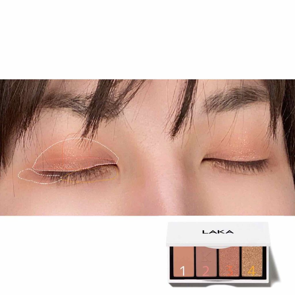 ジャストアイパレット/Laka/アイシャドウパレットを使ったクチコミ(2枚目)