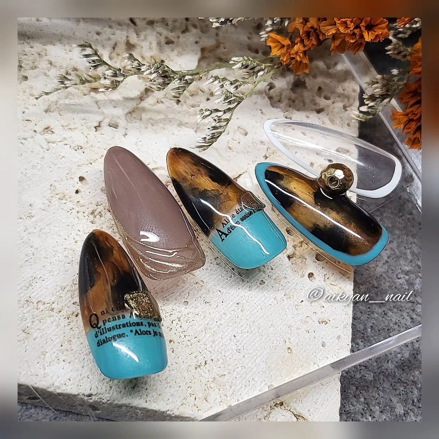 べっ甲ネイルのネイルデザイン | T-GEL COLLECTION カラージェル｜T