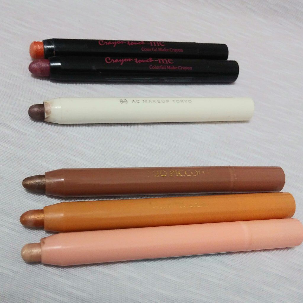カラフルメイククレヨン/キャンドゥ/スティックアイシャドウを使ったクチコミ（2枚目）