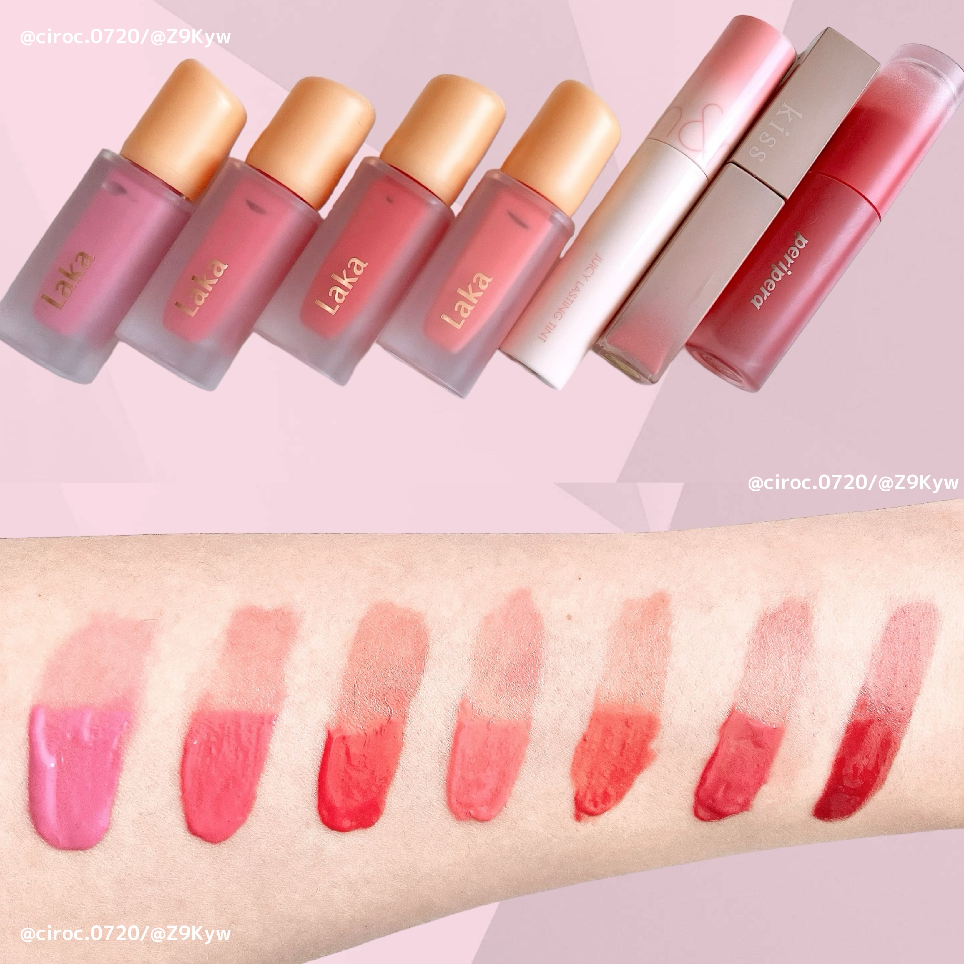 ジューシーラスティングティント/rom&nd/リップティントを使ったクチコミ（3枚目）