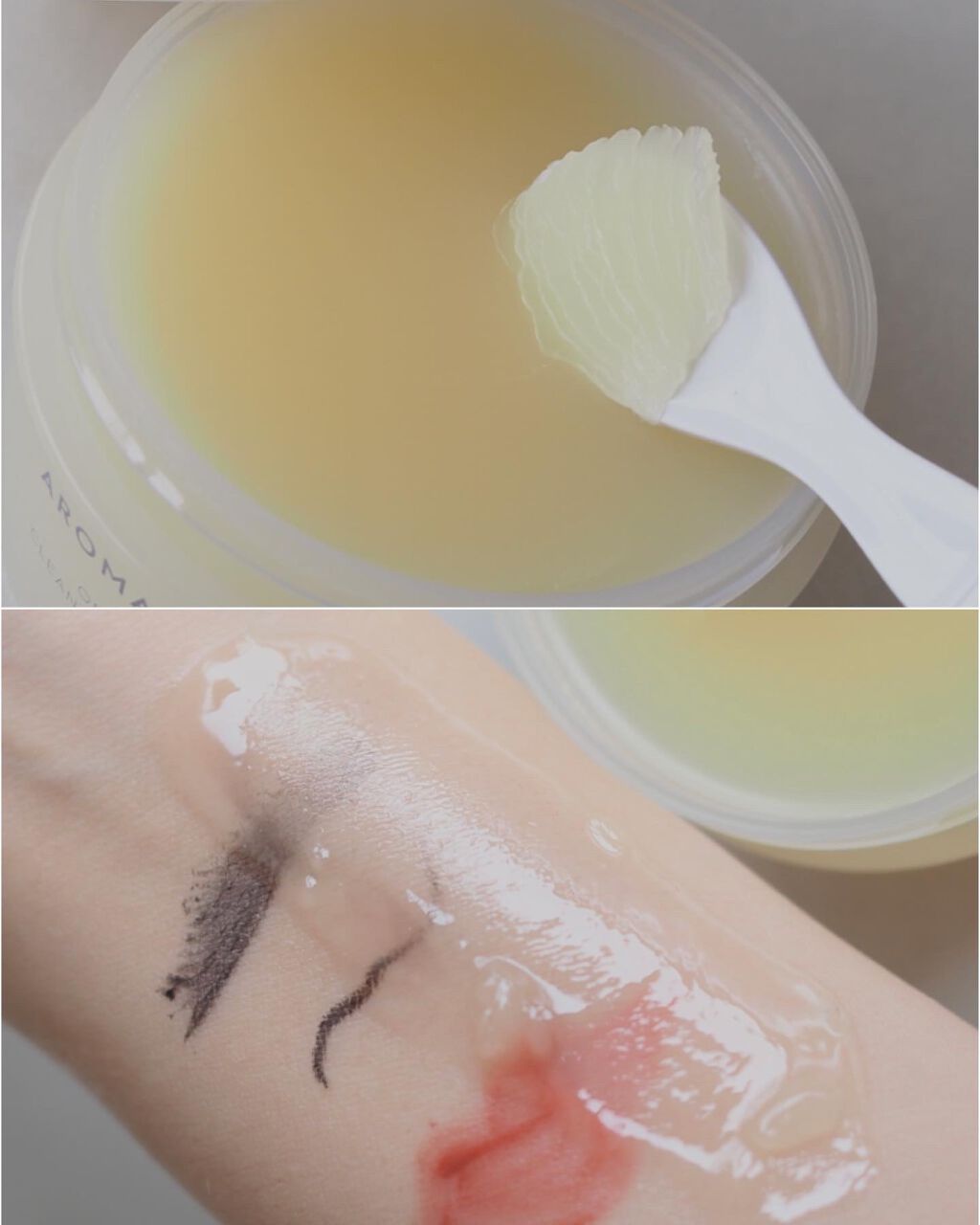 オレンジクレンジングシャーベット/AROMATICA/クレンジングバームを使ったクチコミ（2枚目）