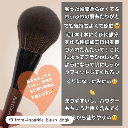 パウダーブラシEX/ロージーローザ/メイクブラシを使ったクチコミ(2枚目)