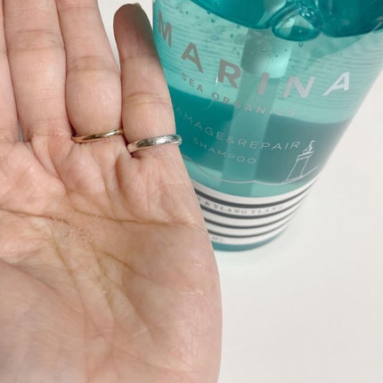 ダメージリペアシャンプー&トリートメント/マリーナシーオーガニック/市販シャンプーを使ったクチコミ(4枚目)