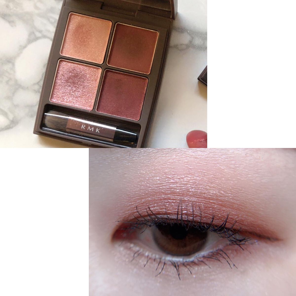 あゆみ on LIPS 「・\#todaysmake/・アイシャドウ☑#rmkラプソディ..」(2枚目)