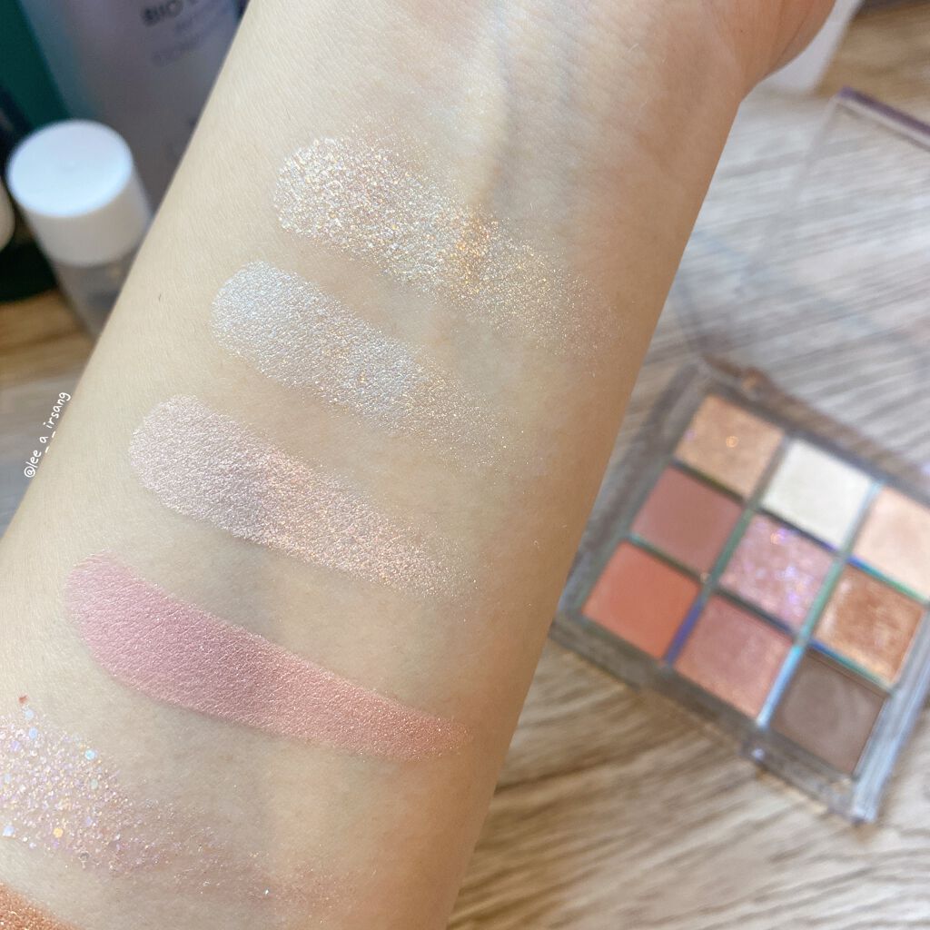 グリッターアイシャドウパレット/heimish/アイシャドウパレットを使ったクチコミ(5枚目)