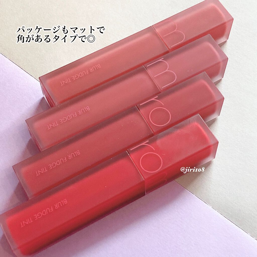 rom&nd ブラーファッジティント 08 カラントジャム(CURRANT JAM)/rom&nd/リップティントを使ったクチコミ（2枚目）