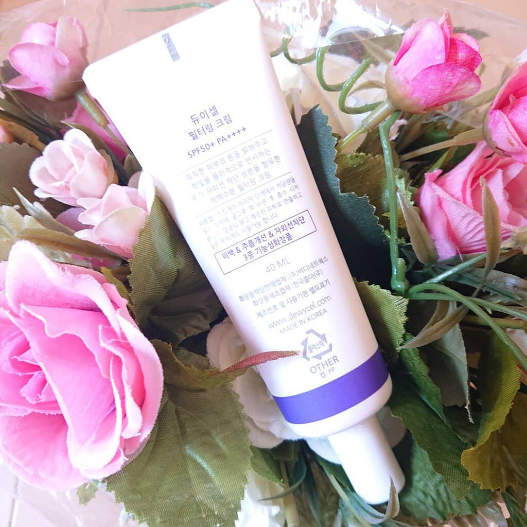 フィルタリングクリーム/DEWYCEL/日焼け止めクリームを使ったクチコミ（2枚目）