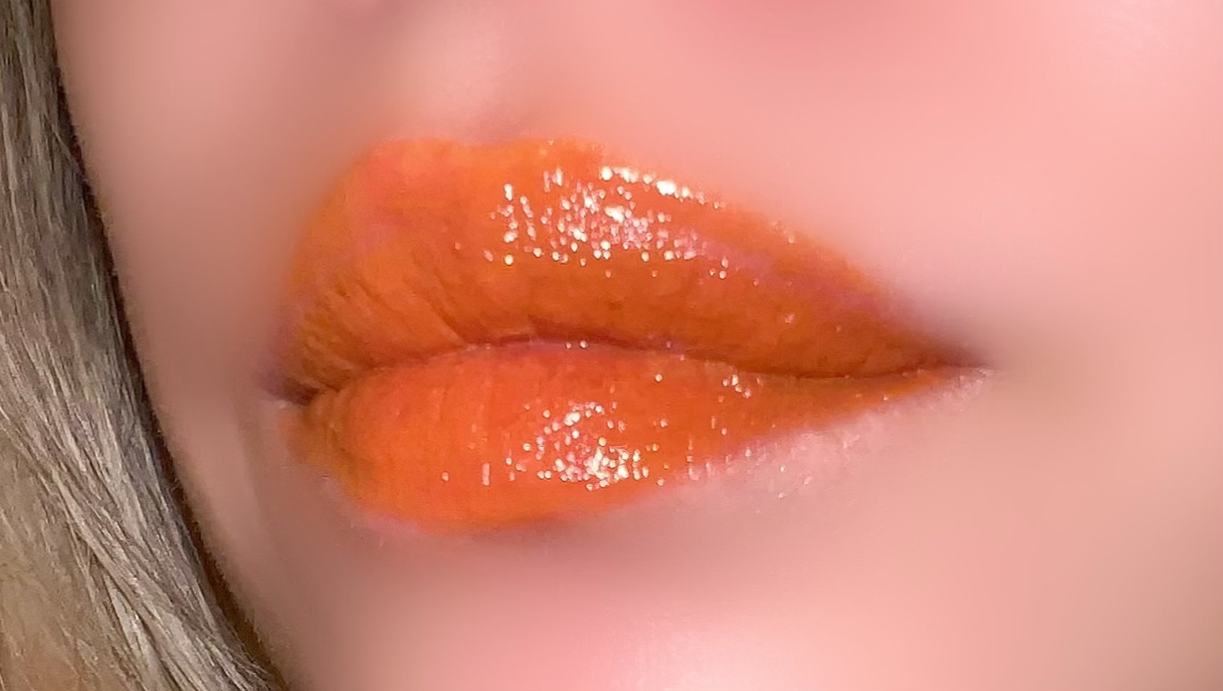 ジューシーリブティント 07 ビワマイト/RICAFROSH/リップティントを使ったクチコミ（3枚目）