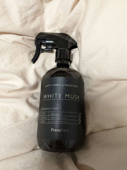 ルフティー ファブリック&ルームミスト ホワイトムスク ブラック/フランフラン/ファブリックミストを使ったクチコミ(1枚目)