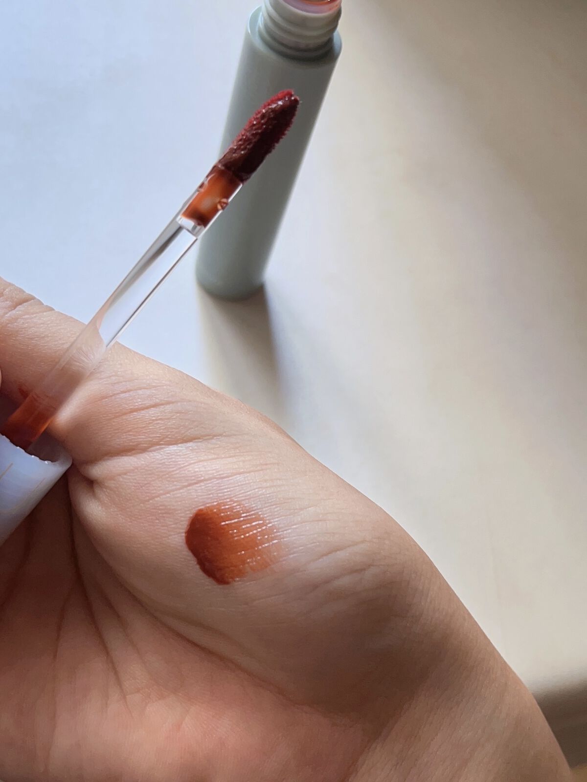 グラスティングウォーターティント/rom&nd/リップティントを使ったクチコミ（2枚目）