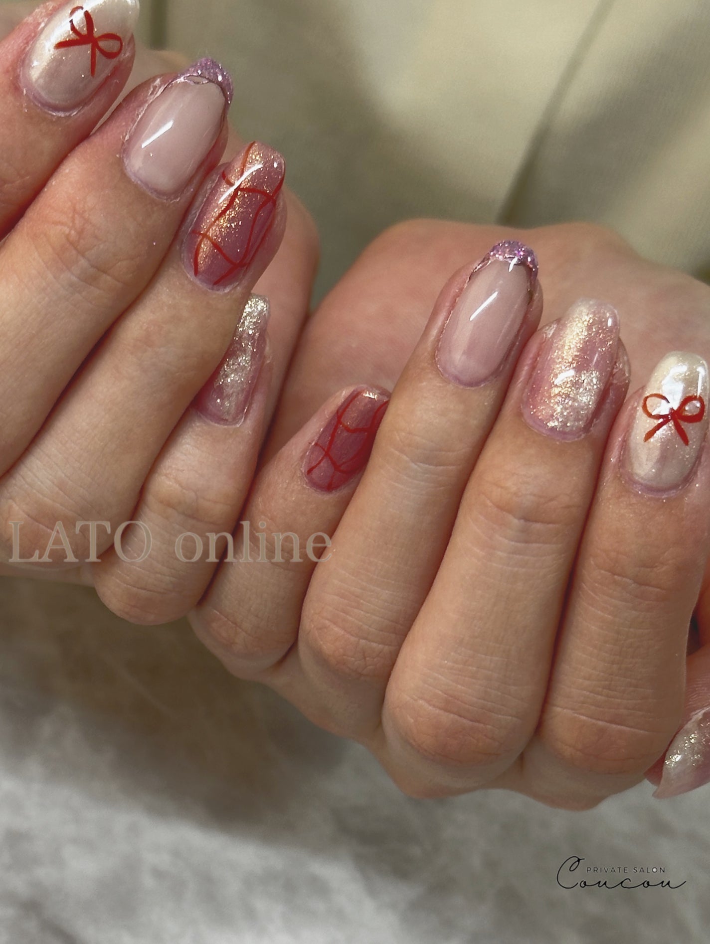 🐒ズボラママみっちゃんの高見えネイル💅 on LIPS 「他にもたくさん投稿してます@m.naiiil.99持ち込みデザ..」(1枚目)