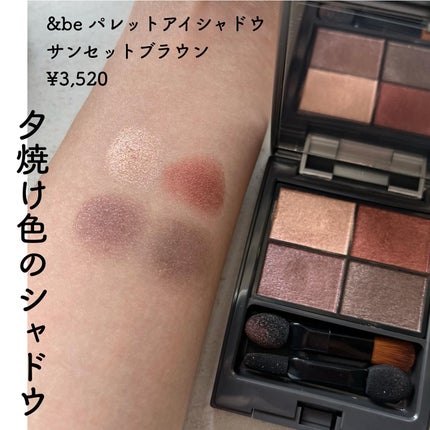 &be パレットアイシャドウ/&be/アイシャドウパレットを使ったクチコミ(1枚目)