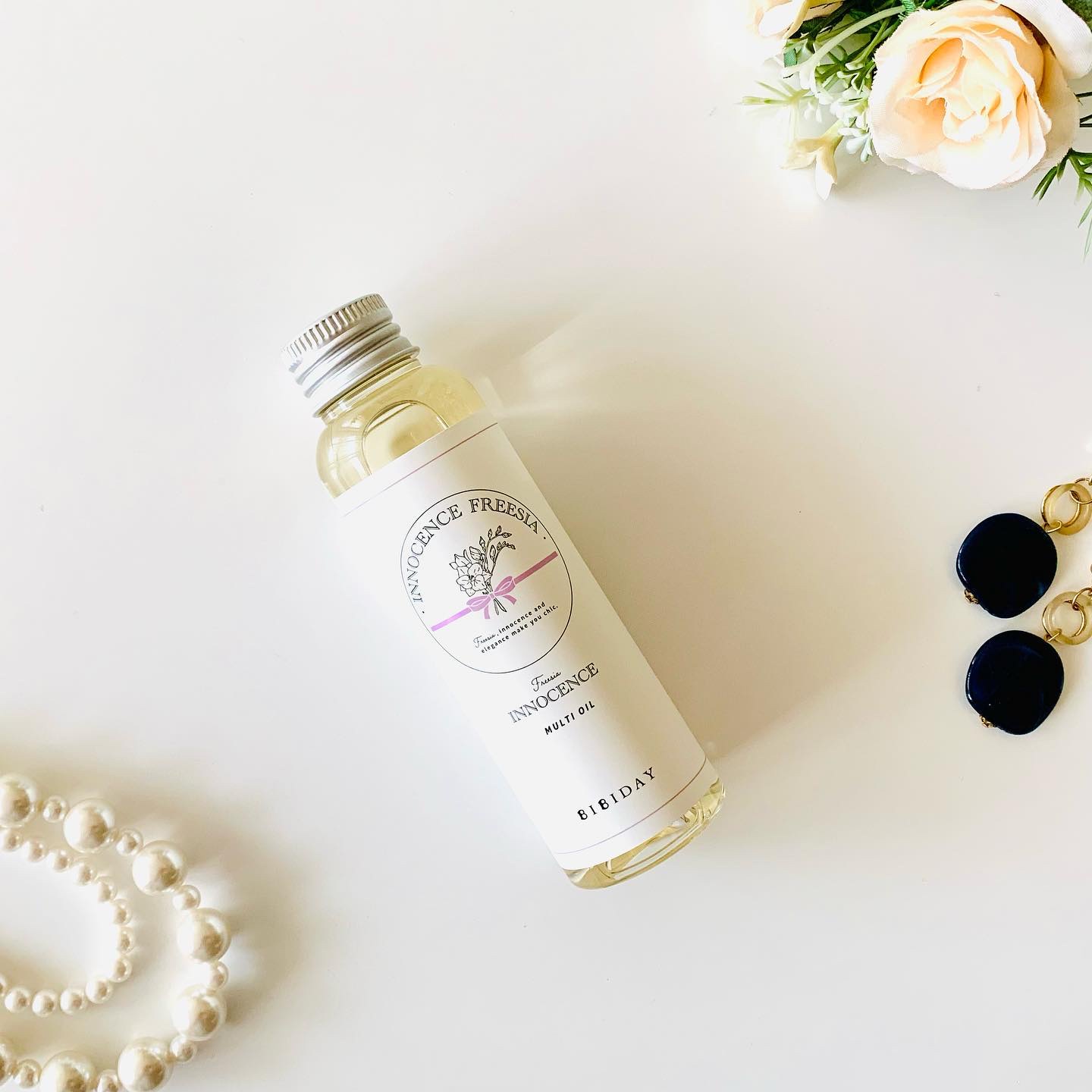 イノセンスフリージアマルチオイル/BIBIDAY/ヘアオイルを使ったクチコミ（1枚目）