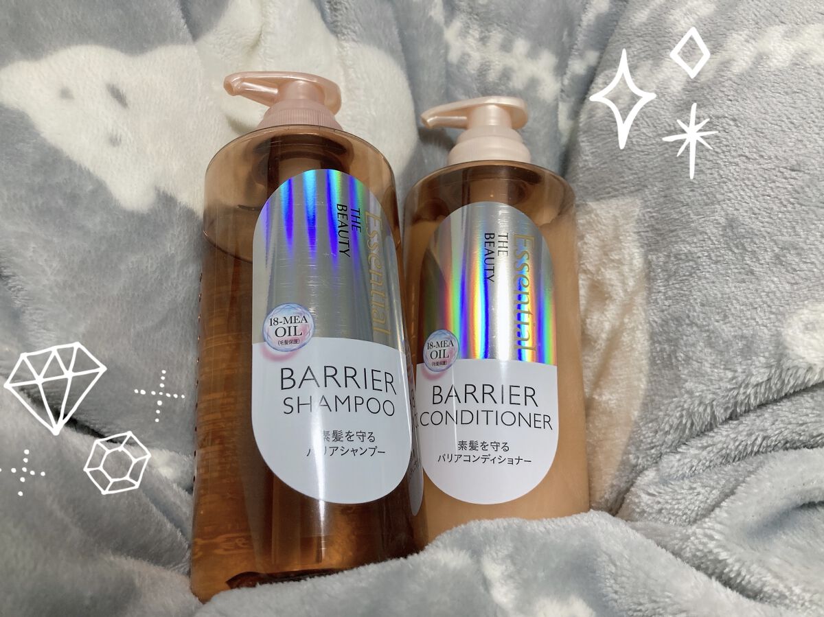 ザビューティ 髪のキメ美容素髪を守る バリアシャンプー/コンディショナー シャンプー/エッセンシャル/シャンプー・コンディショナーを使ったクチコミ（1枚目）