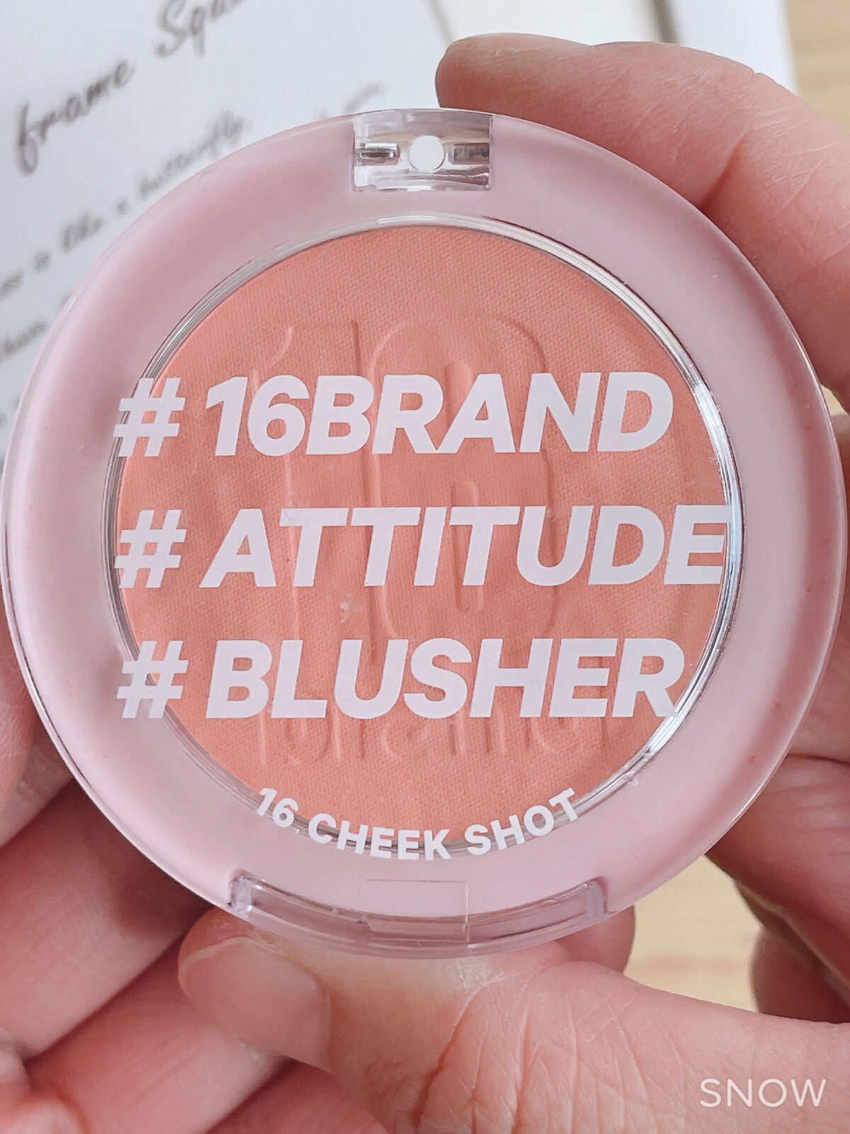 16 CHEEK SHOT/16BRAND/パウダーチークを使ったクチコミ(1枚目)