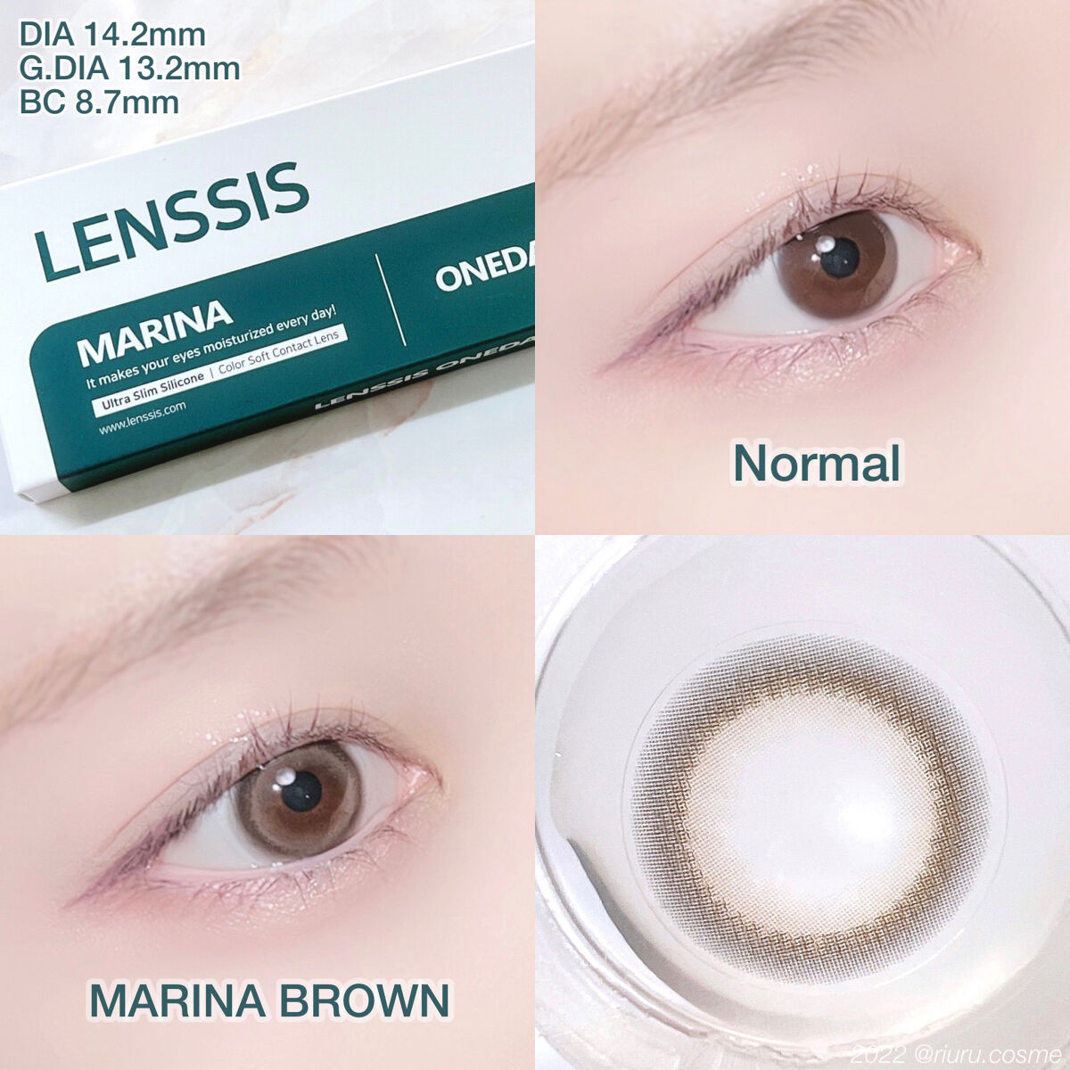 マリナシリーズ	/LENSSIS/カラーコンタクトレンズを使ったクチコミ（2枚目）