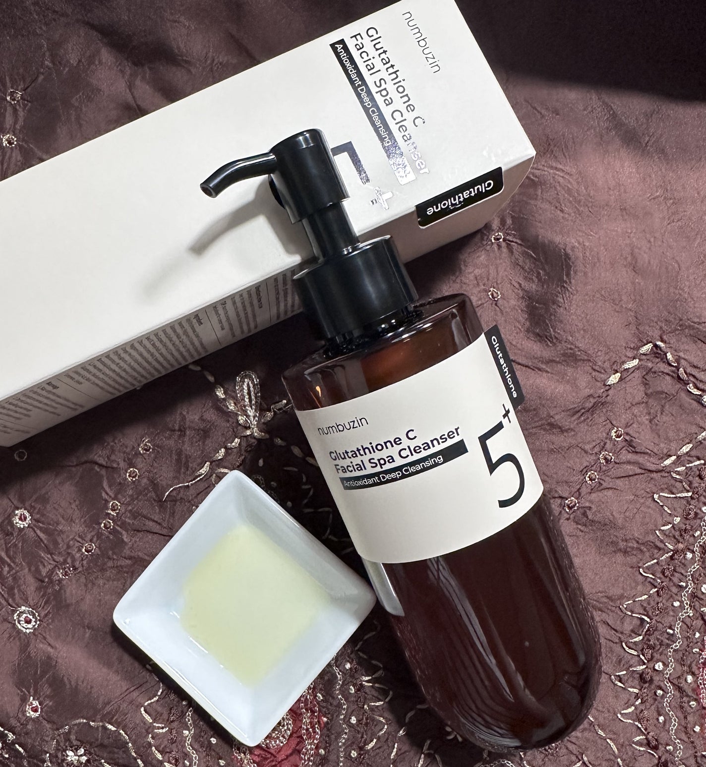 5番 白玉グルタチオンCアロママッサージクレンジング/numbuzin/オイルクレンジングを使ったクチコミ(2枚目)