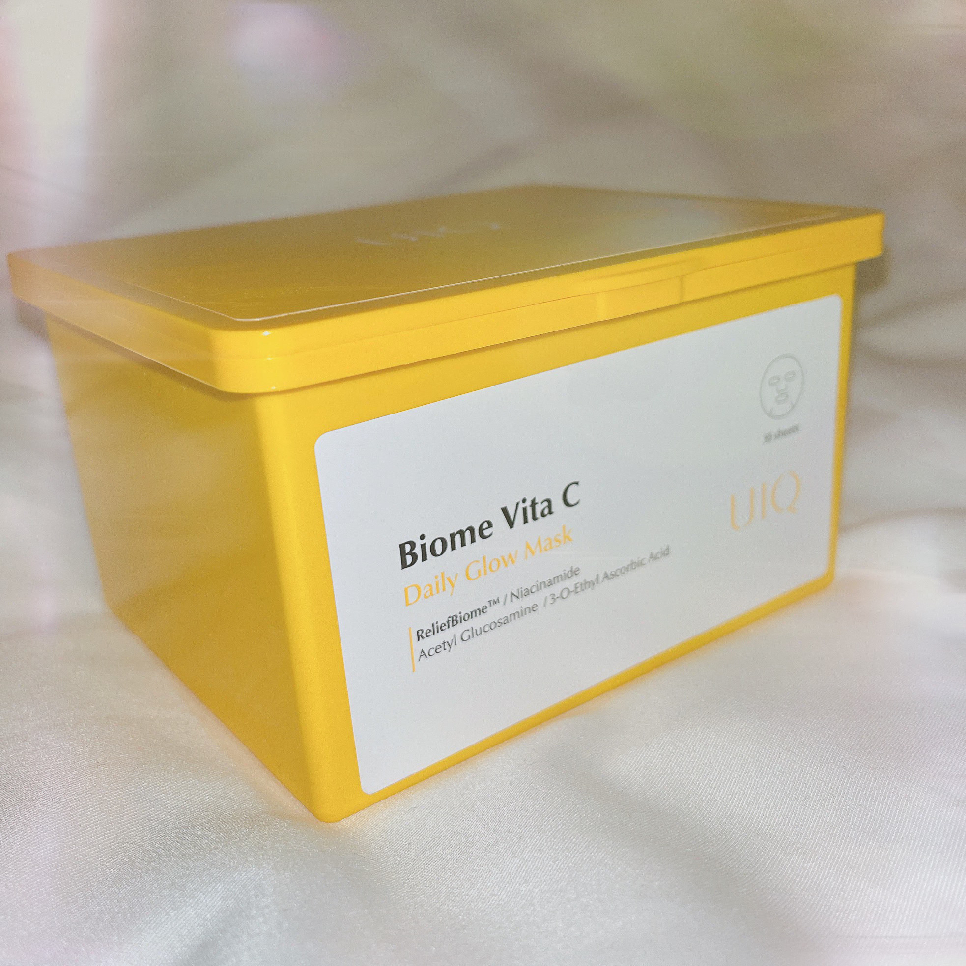 バイオームビタCグローデイリーシートマスク/UIQ/シートマスク・パックを使ったクチコミ（1枚目）