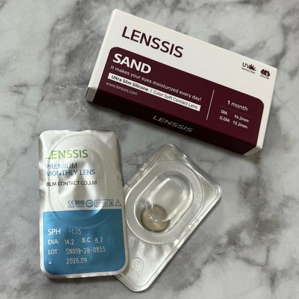 サンドシリーズ/LENSSIS/カラーコンタクトレンズを使ったクチコミ(5枚目)