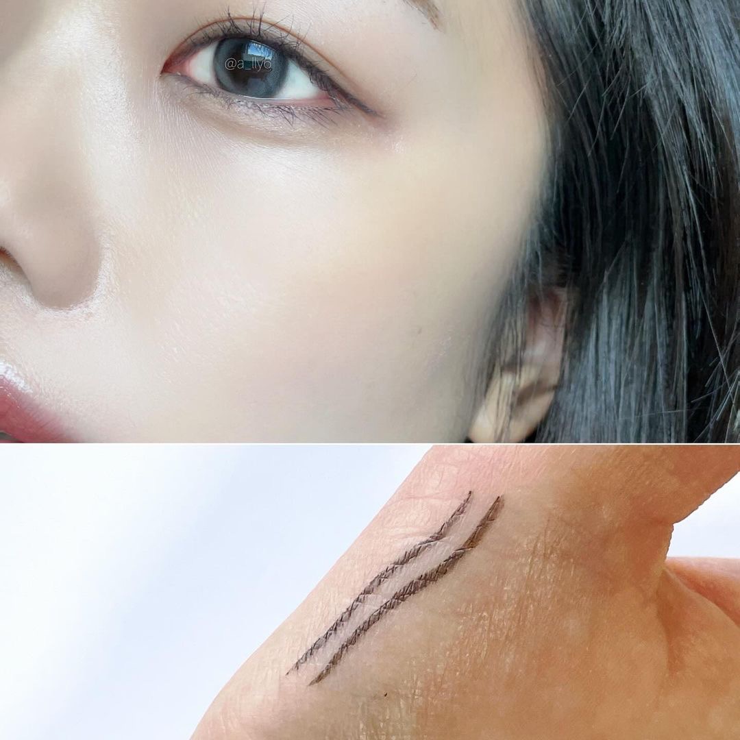 シルキーリキッドアイライナーWP グレーカシミア/D-UP/リキッドアイライナーを使ったクチコミ（3枚目）