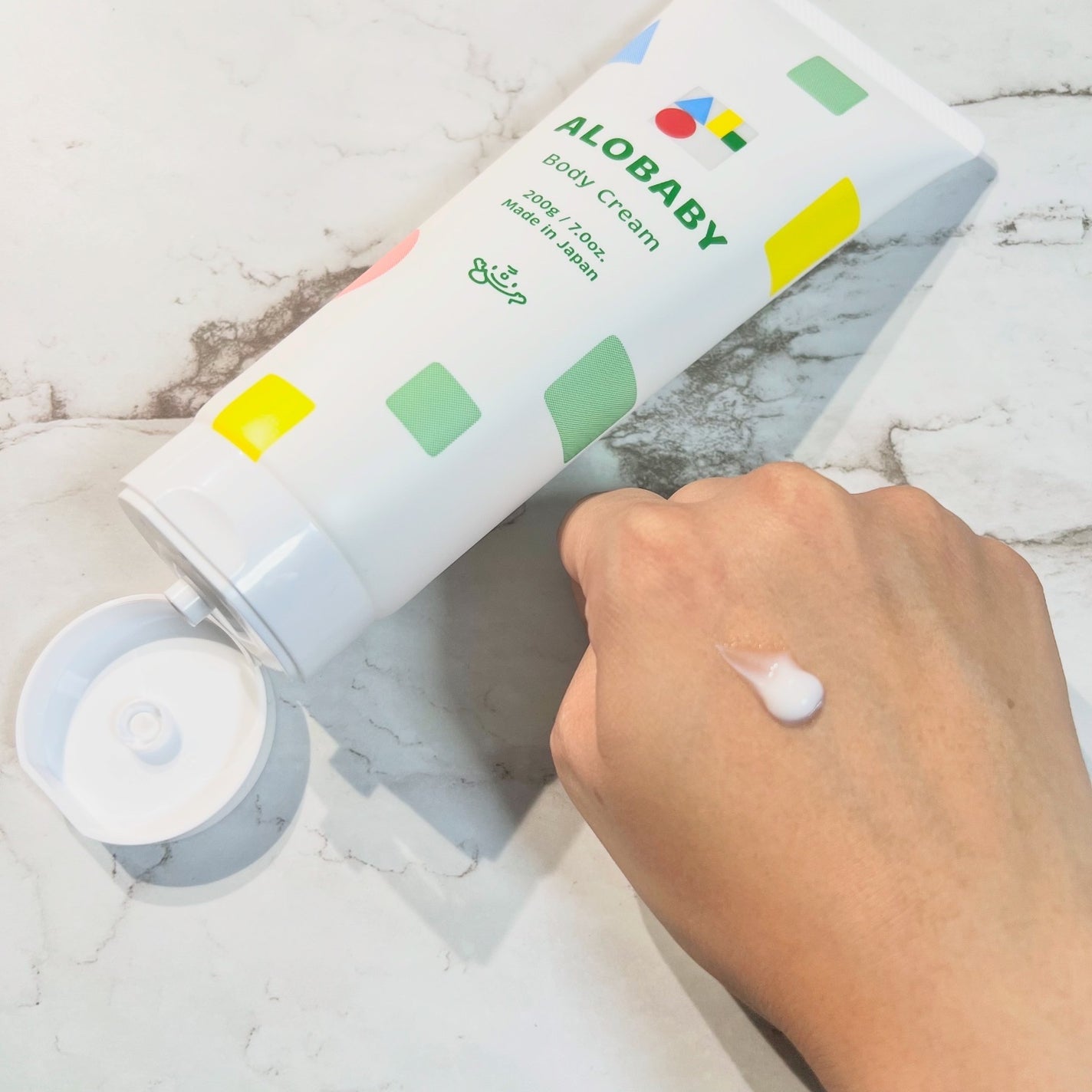 ベビークリーム/ALOBABY/ボディクリームを使ったクチコミ(2枚目)