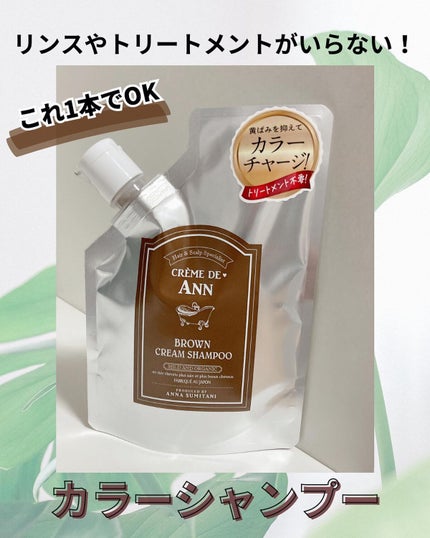 クレムドアン ブラウンクリームシャンプー/creme de Ann/市販シャンプーを使ったクチコミ(1枚目)
