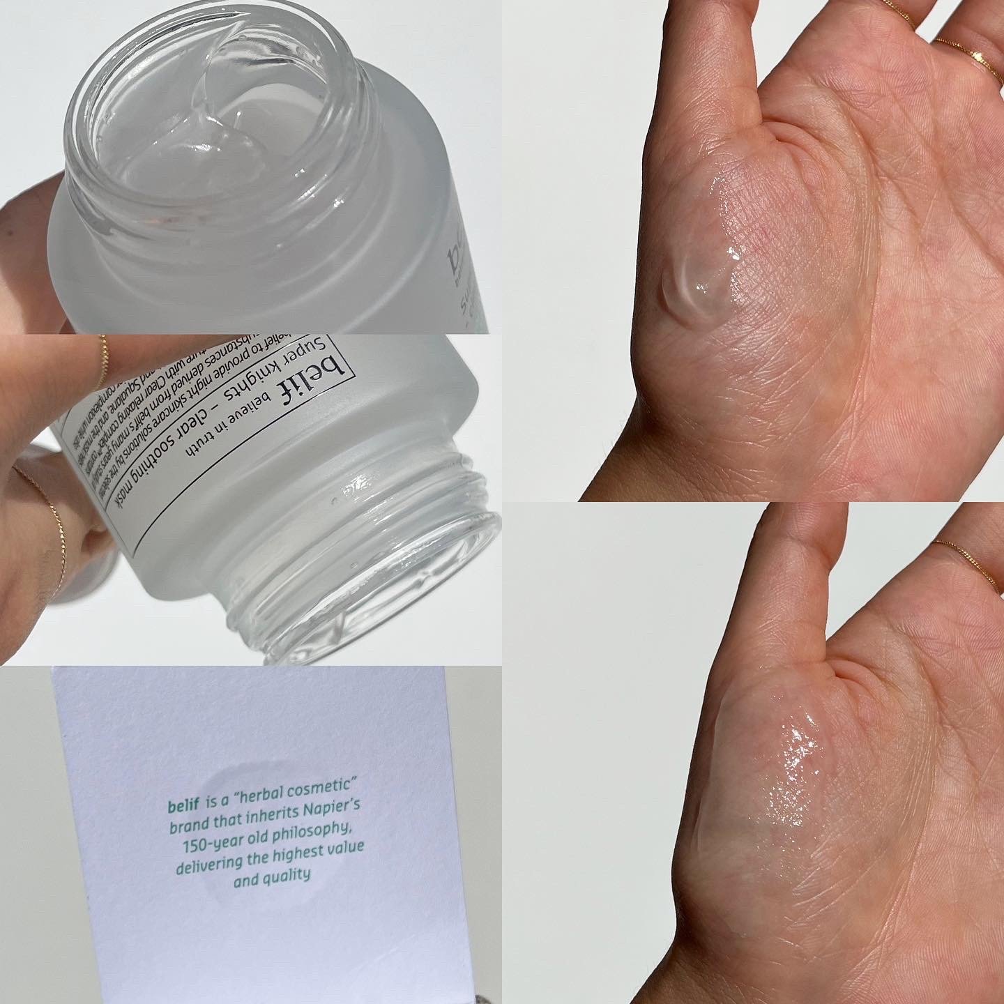 belif スーパーナイツ スージングマスクのクチコミ「眠っている間に肌鎮静と水分をチャージし、
肌を守ってくれるスージングマスクパック🤍

ほてった.....」（3枚目）