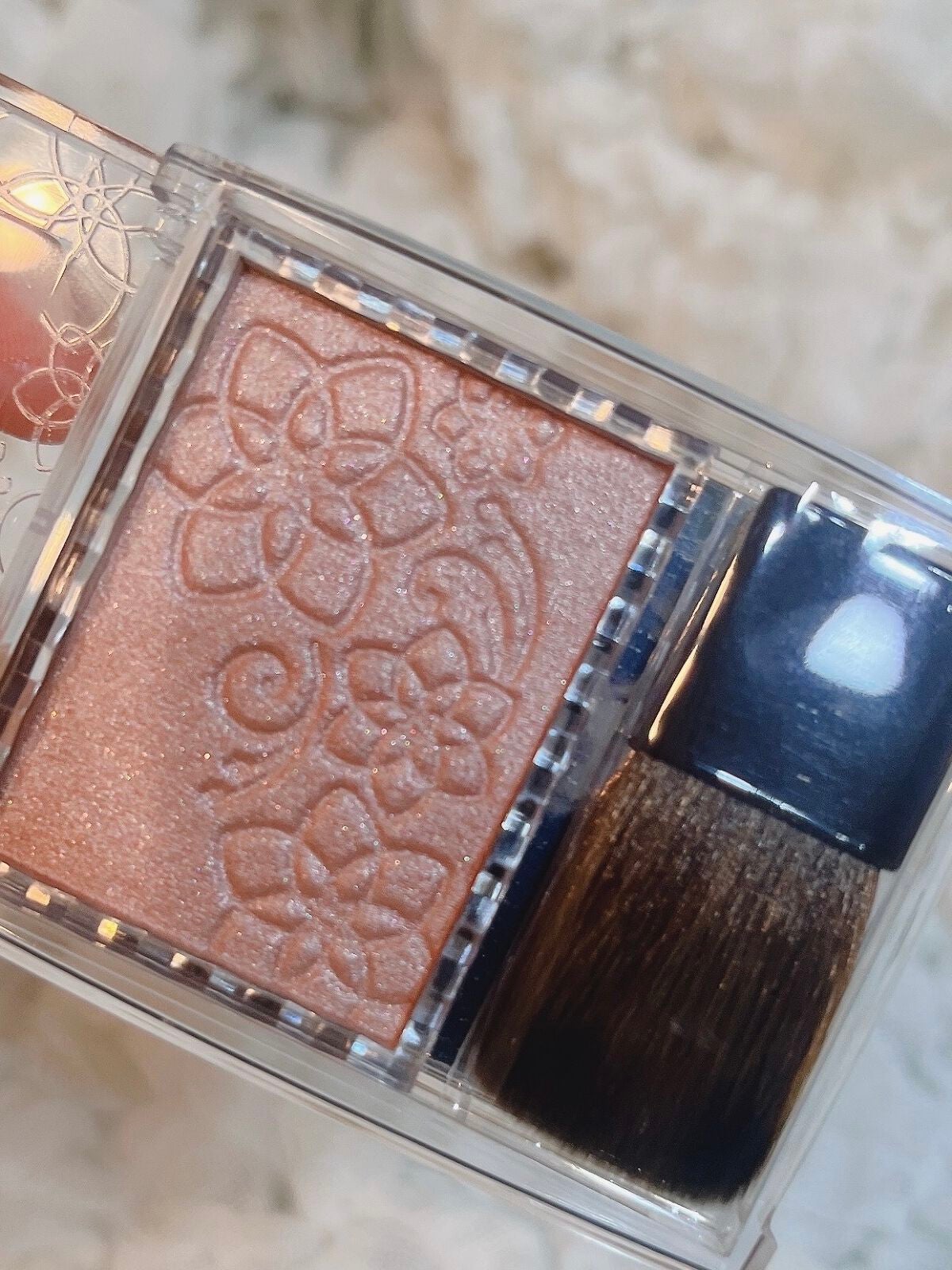 パールグロウチーク/CEZANNE/パウダーチークを使ったクチコミ(2枚目)