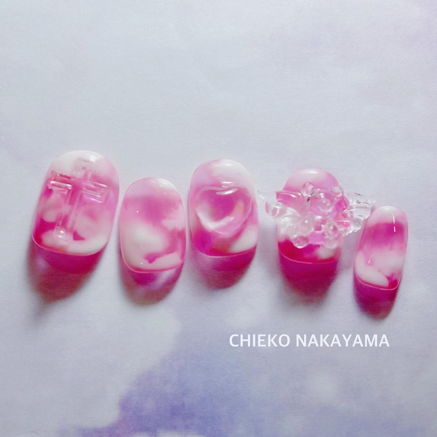 #ネイル,#クラウドネイル,#雲ネイル,#もくもくネイルのネイルデザイン