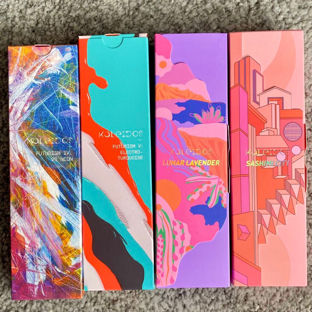 Futurism V: Electro-Turquoise/Kaleidos Makeup/アイシャドウパレットを使ったクチコミ(5枚目)
