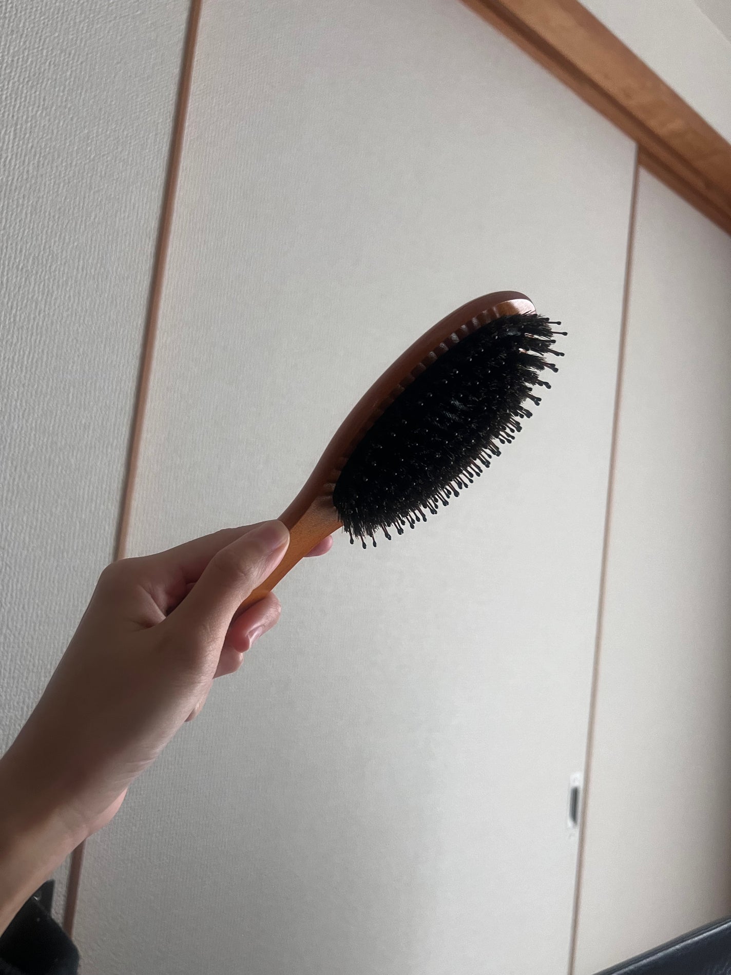 つやつや天然毛のミックスブラシ/マペペ/ヘアブラシを使ったクチコミ(3枚目)