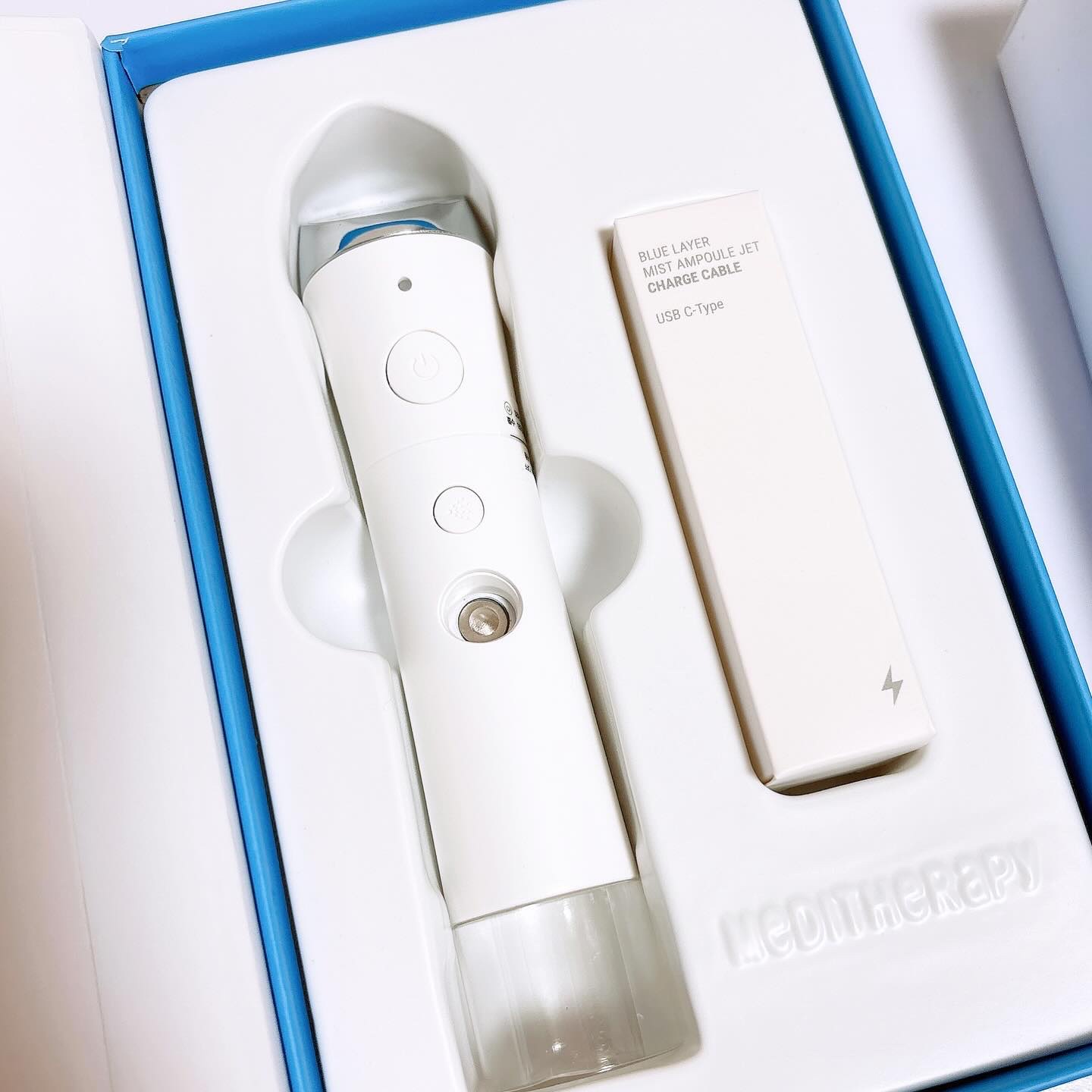 ブルーレイヤーダブルウォータークリーム/MEDITHERAPY/フェイスクリームを使ったクチコミ（3枚目）