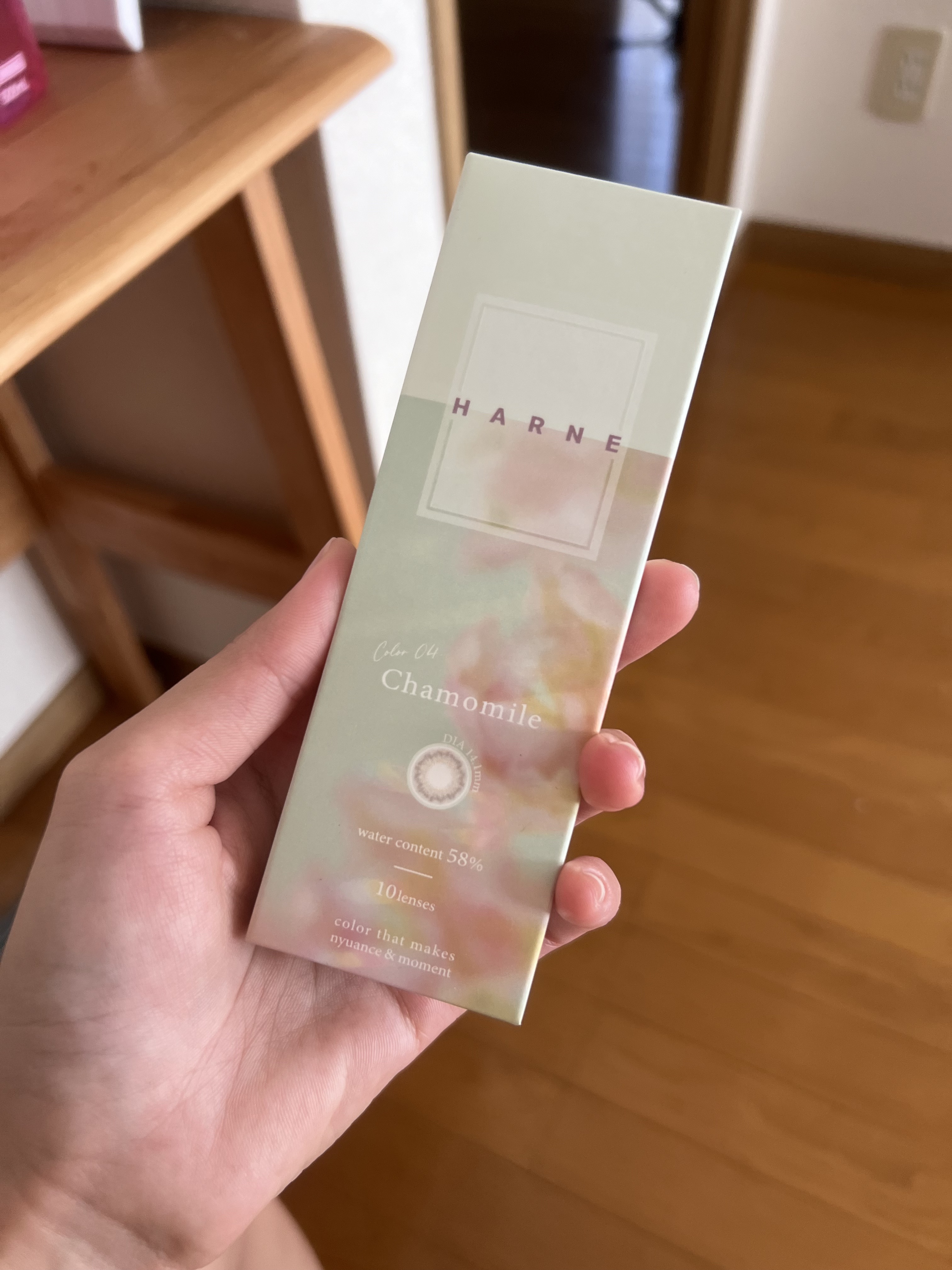 HARNE 1day カモミール/HARNE/ワンデー（１DAY）カラコンを使ったクチコミ（2枚目）