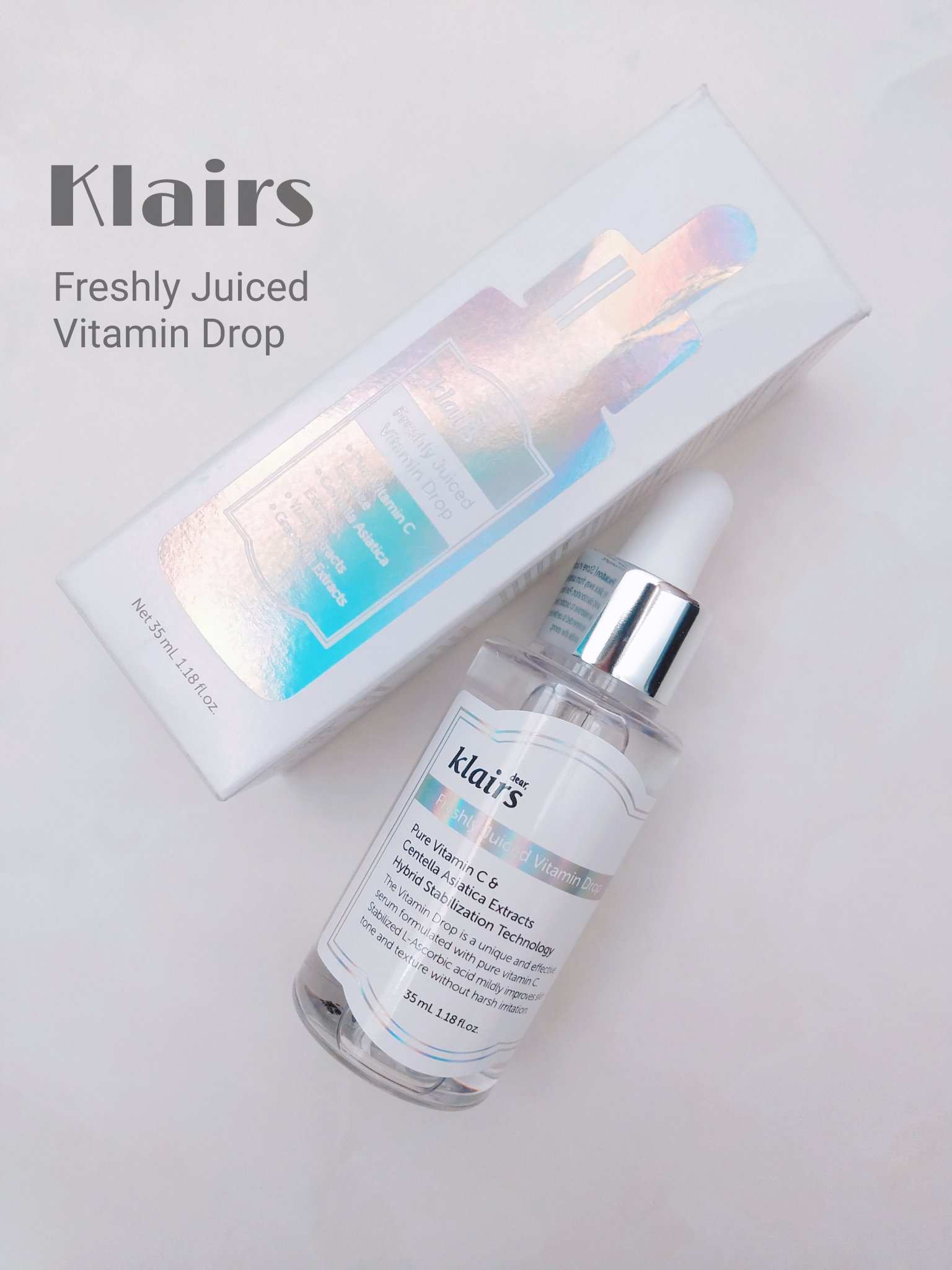 フレッシュリージュースドビタミンドロップ(35ml)/Klairs/美容液を使ったクチコミ（1枚目）