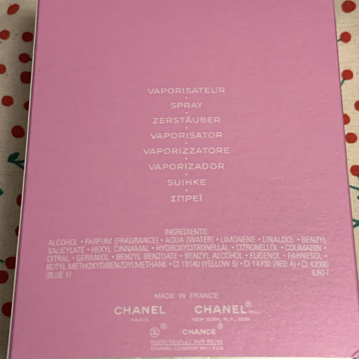 チャンス オードゥ パルファム(ヴァポリザター)/CHANEL/香水(レディース)を使ったクチコミ（2枚目）