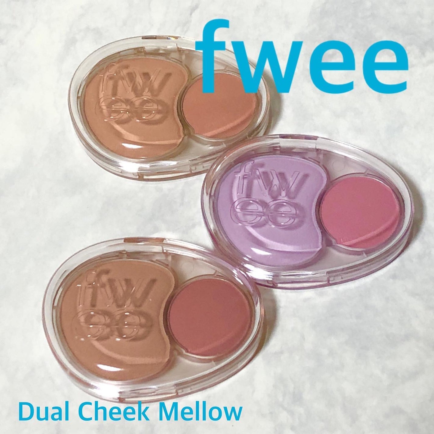 デュアルチークメロウ/fwee/ジェル・クリームチークを使ったクチコミ(1枚目)