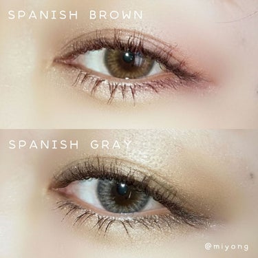 OLENS Spanish 1Day(スパニッシュ 1Day)のクチコミ「POPLENS

SPANISH BROWN 1day

こちらも黒目の大きさを変えず
自分の.....」（3枚目）