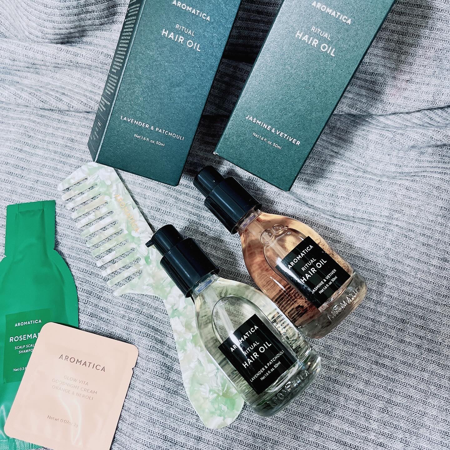 リチュアルヘアオイルジャスミン＆ベチバー/AROMATICA/ヘアオイルを使ったクチコミ（1枚目）