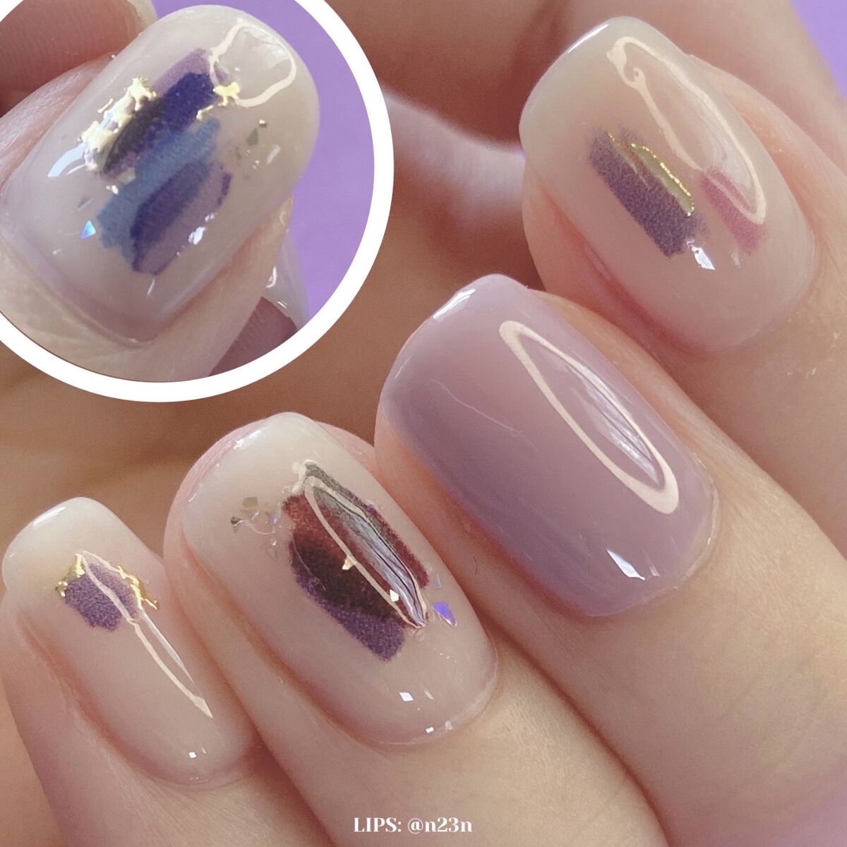 グロッシーノンワイプトップジェル/NAILTOWN/ジェルネイルを使ったクチコミ（2枚目）