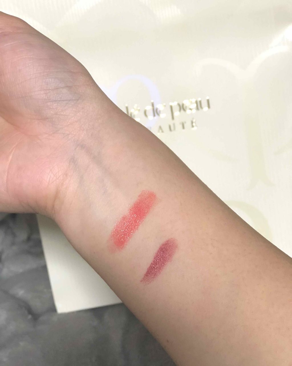 ルージュアレーブルｎ 13 ピーチストーン/クレ・ド・ポー ボーテ/口紅を使ったクチコミ（2枚目）