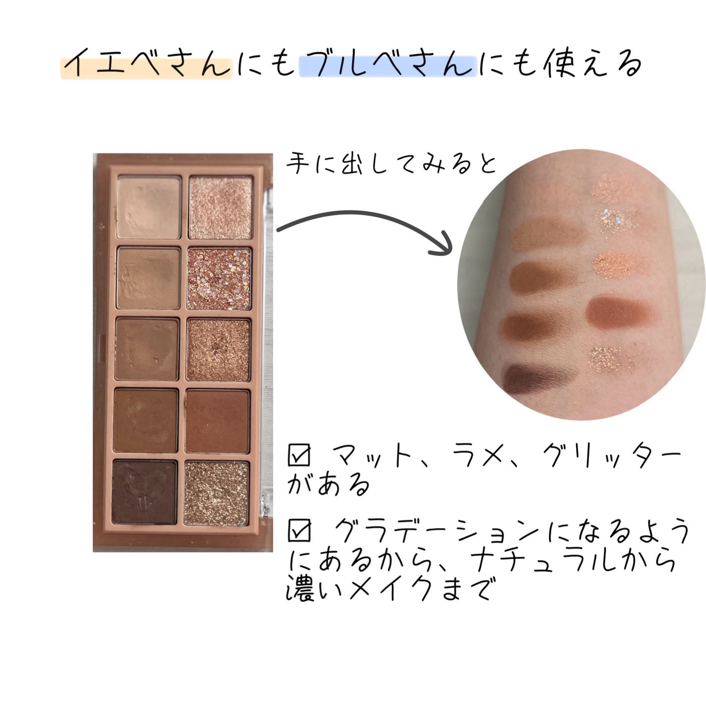 ベターザンパレット/rom&nd/アイシャドウパレットを使ったクチコミ(2枚目)