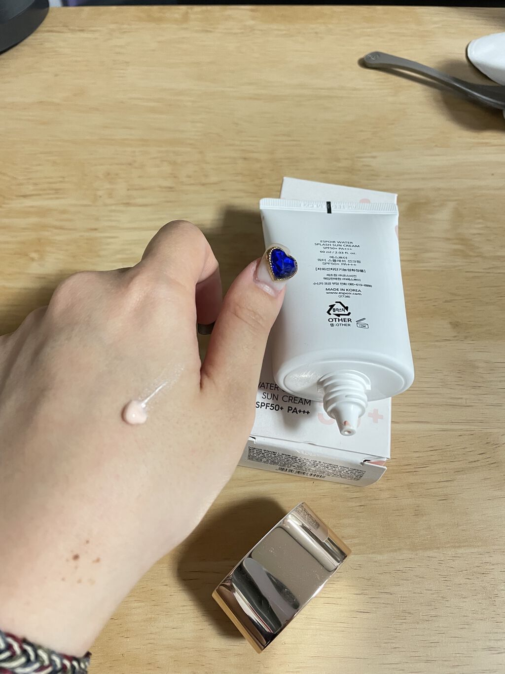 ウォータースプラッシュサンクリーム/espoir/日焼け止め・UVケアを使ったクチコミ（2枚目）