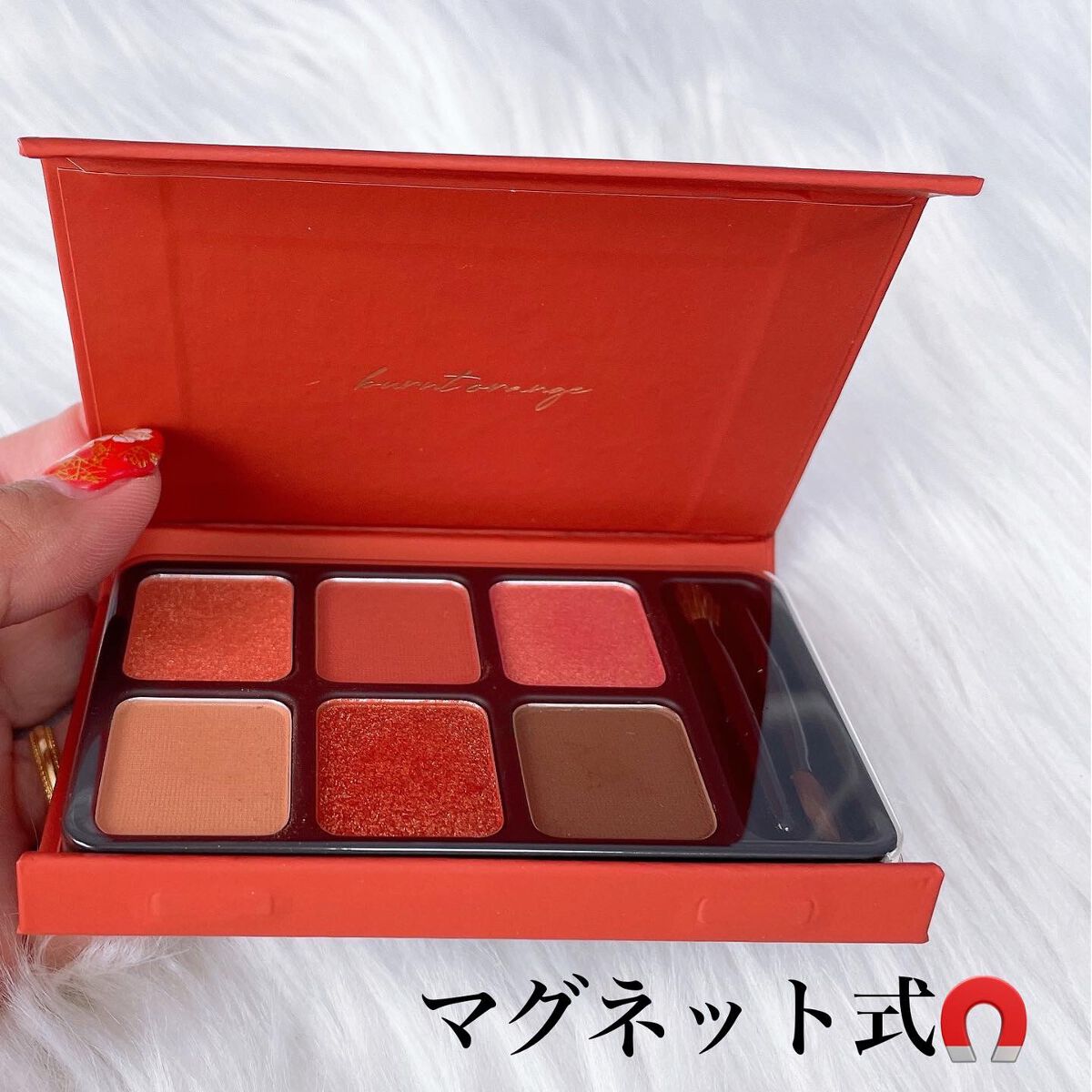 アイカラーパレット バーンオレンジ/heme/アイシャドウパレットを使ったクチコミ（2枚目）