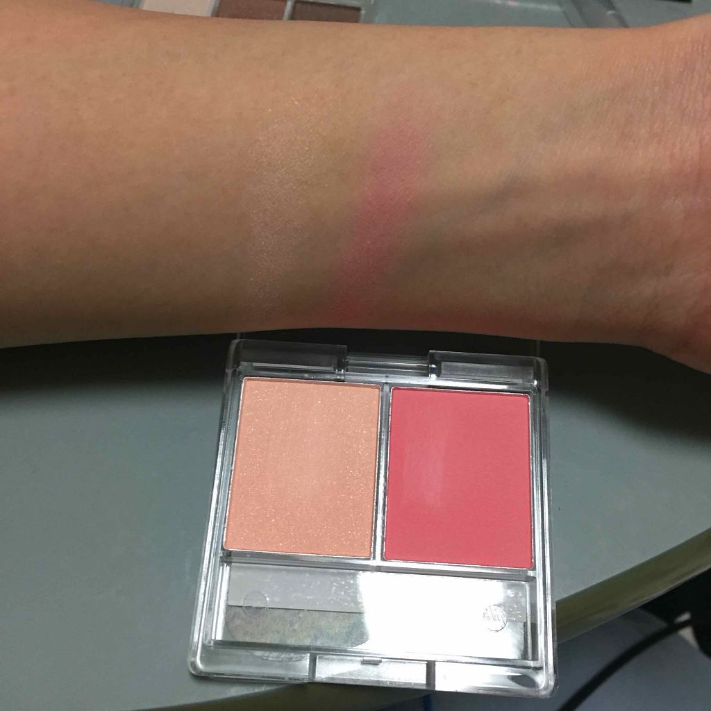 カンコレ チーク/DAISO/パウダーチークを使ったクチコミ(4枚目)